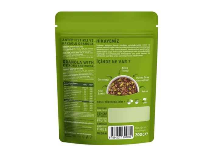 Granola - Antep Fıstığı & Kakao (200gr) - Fellas