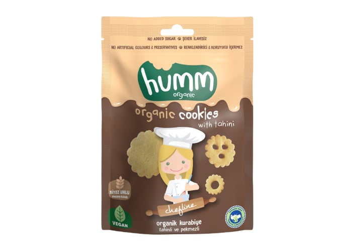 Organik Tahinli ve Pekmezli Kurabiye (Vegan, 55gr) - Humm
