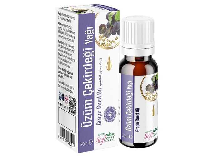 Üzüm Çekirdeği Yağı (20ml) - Softem