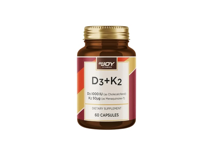 Vitamins Vitamin D3+K2 (60 kapsül) - Bigjoy