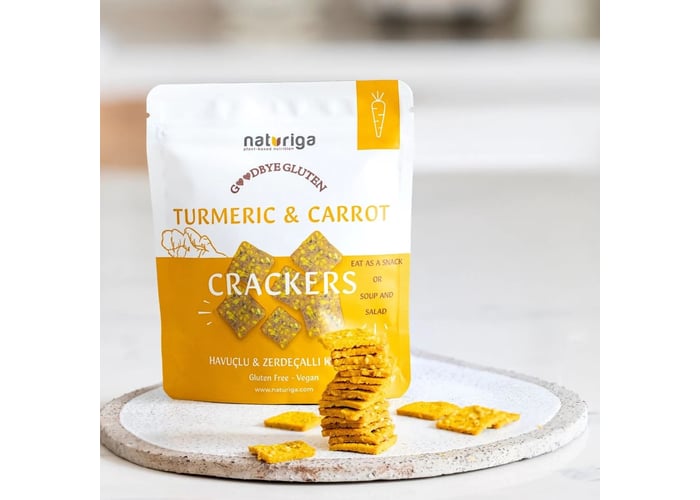 Havuçlu & Zerdeçallı Kraker (40gr) - Naturiga
