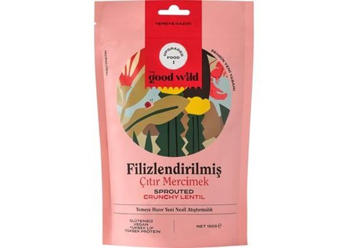 Filizlendirilmiş Çıtır Mercimek (150gr) - The Good Wild