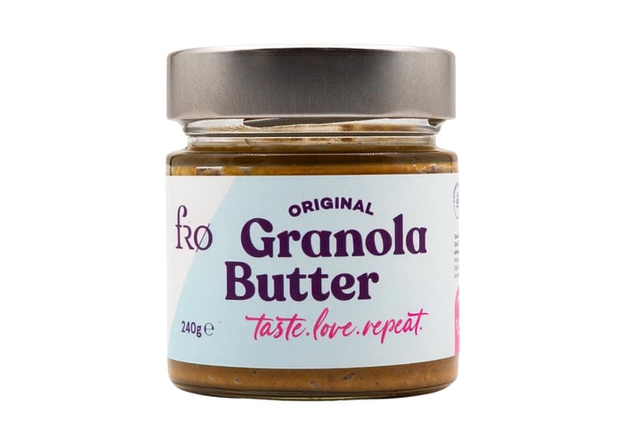 Granola Butter Original Şekersiz Vegan Sürülebilir Ezme (Glutensiz, 240gr) - Fro
