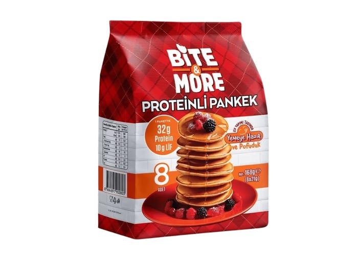 Kahvaltılık Protein Pankek 8 Adet (168gr) - Bite&More