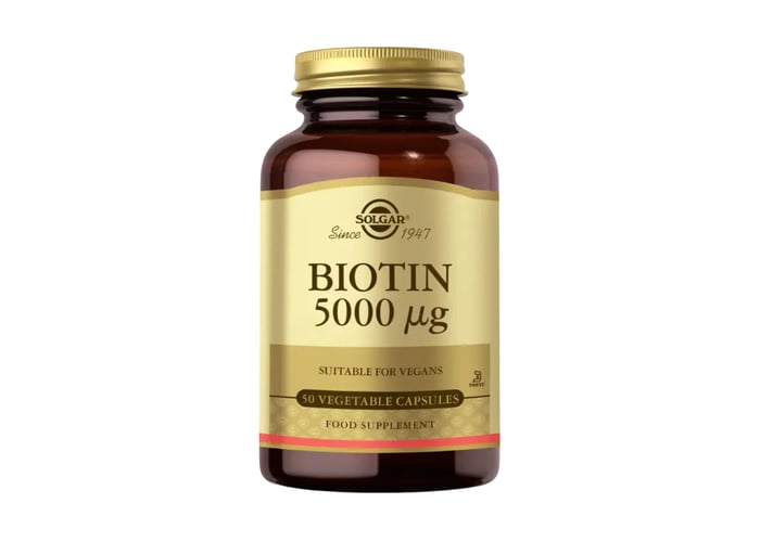 Biotin (50 Kapsül, 5000mcg) - Solgar