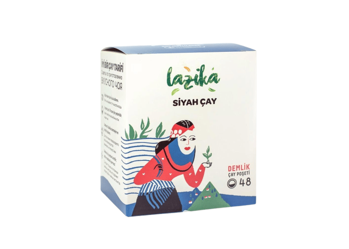 Siyah Çay Demlik Poşet (48adet) - Lazika