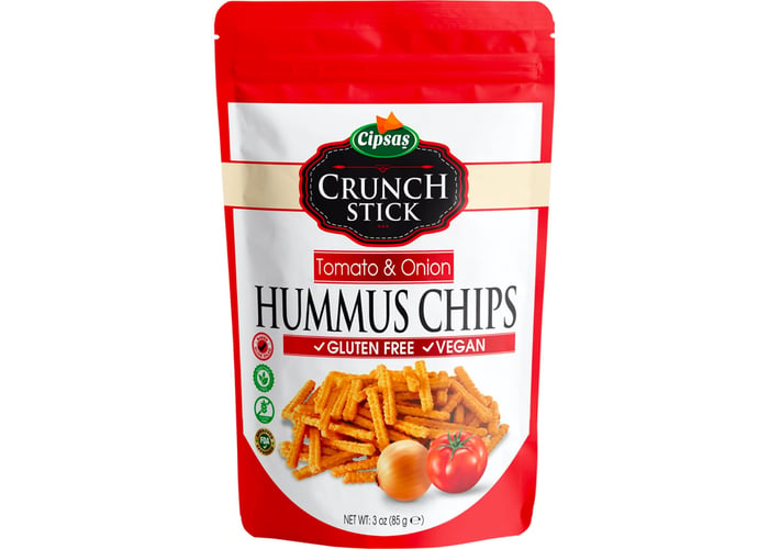 Crunch Stick Domates & Soğan Aromalı Zeytinyağlı Fırınlanmış Nohut Cipsi (85gr) - Cipsaş