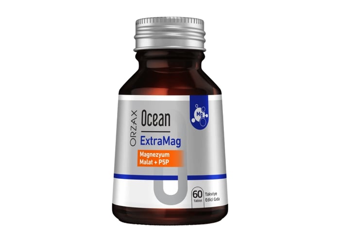 Ocean ExtraMag Magnezyum Malat + P5P (60 tablet) - Orzax