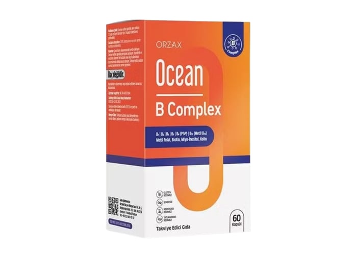 Ocean B Complex Takviye Edici Gıda (60 kapsül) - Orzax