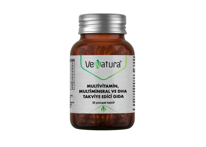 Multivitamin Multimineral ve DHA (30 kapsül) - Venatura