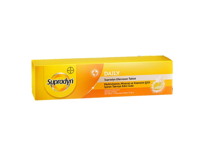 Koenzim Q10 15 EFF TB (15 adet efervesan tablet) - Supradyn