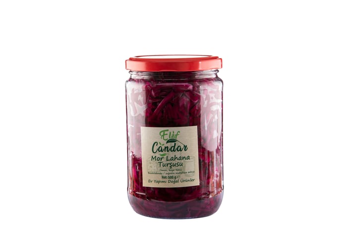 Mor Lahana Turşusu (500gr) - Elif Candar