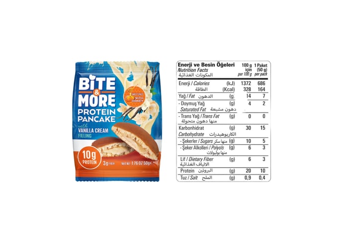 Protein Pancake Vanilya (50gr) - Bite&more