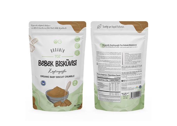 Organik Toz Bebek Bisküvisi (240gr) - Og Natural