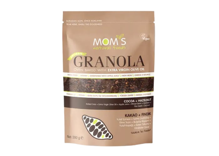 Foods Kakao & Fındık Granola (280gr) - Mom’s Natural