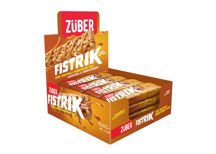 Yer Fıstıklı Bar (15 adet x 30gr) - Züber