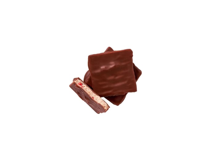 Fındık ve Çilek Dolgulu Organik Sütlü Çikolata (85gr) - Jovia