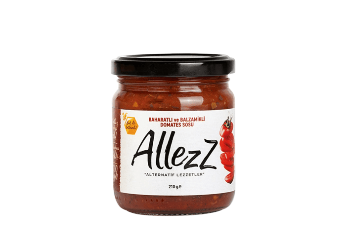 Baharatlı ve Balsamikli Domates Sosu (210gr) - Allezz