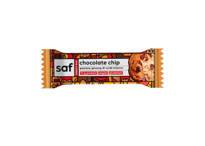 Chocolate Chip Energy Bar (50gr) - Saf Nutrition