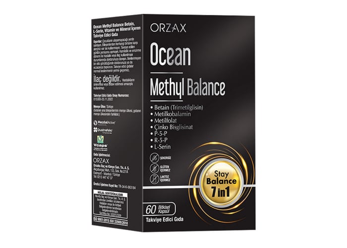Ocean Methyl Balance Takviye Edici Gıda (60 kapsül) - Orzax