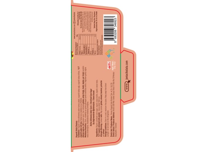 Organik Sütlü Çikolata (Çocuklar için, 40gr) - Jovia