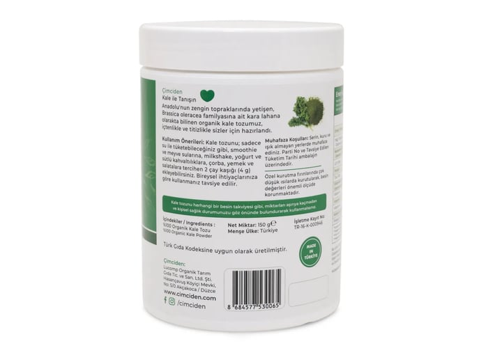 Organik Kale Tozu (150gr) - Çimciden
