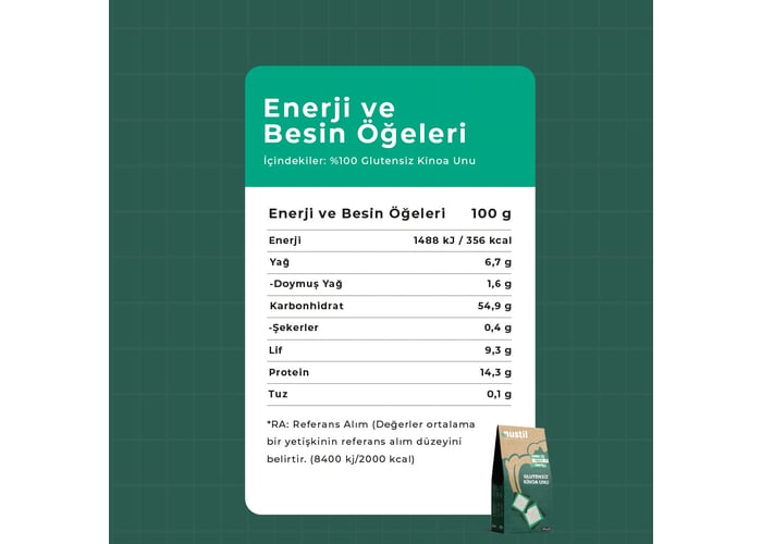 Kinoa Unu (Glutensiz, 300gr) - Nustil