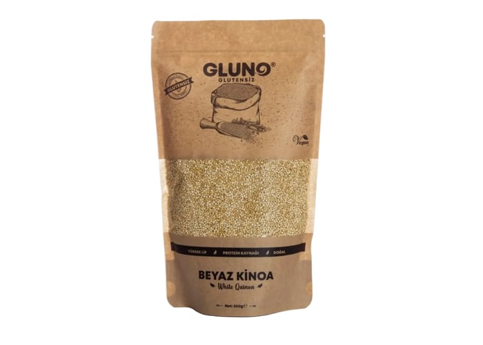 Beyaz Kinoa (Glutensiz, 500gr) - Gluno