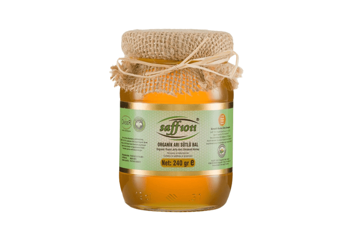 Organik Arı Sütlü Süzme Çiçek Balı (240gr) - Saff 1011