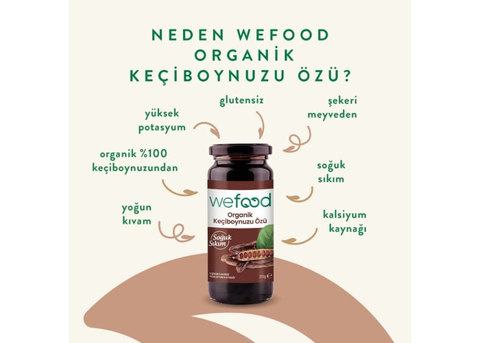 Organik Keçiboynuzu Özü (Soğuk Sıkım, 315gr) - Wefood