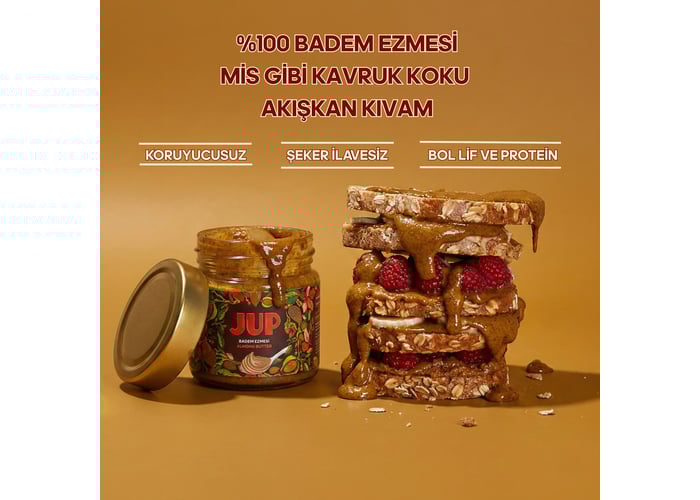 Badem Ezmesi (Şeker İlavesiz, 200gr) - JUP