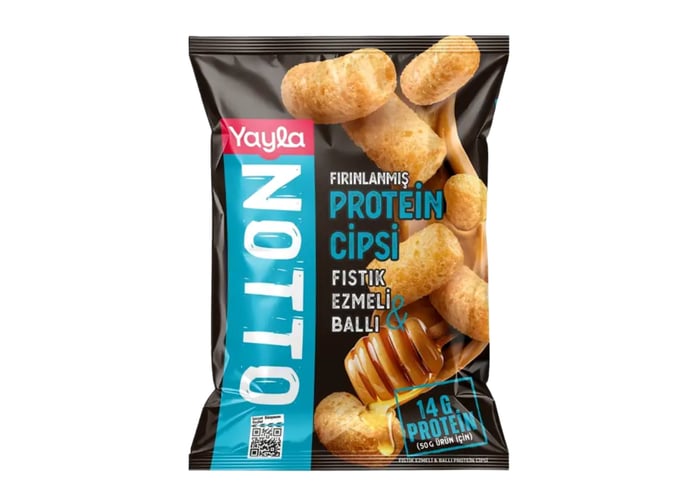 Notto Fıstık Ezmeli ve Ballı Protein Cipsi (50gr) - Yayla