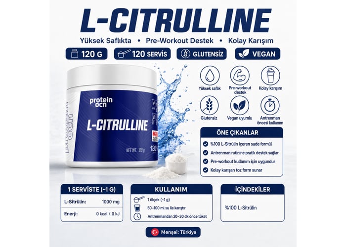 L-Citrulline (120gr) - Proteinocean