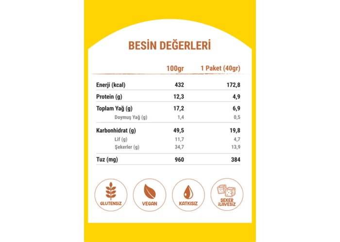 Deniz Tuzlu Yer Fıstığı Barı (40gr) - Muni