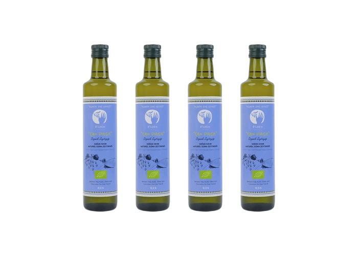 Can Paşa Organik Olgun Hasat Naturel Sızma Zeytinyağı (4 adet x 0,5lt) - Bilgem Zeytincilik