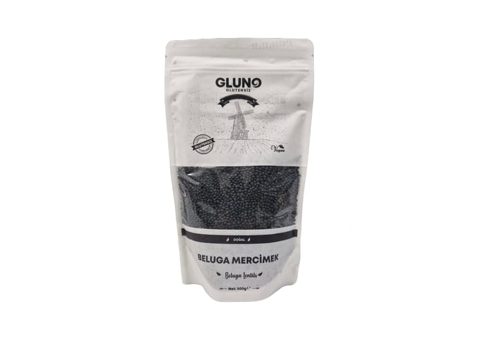 Glutensiz Beluga Mercimek (500gr) - Gluno Glutensiz