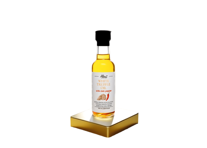 Acı Biberli Beyaz Trüflü Natürel Sızma Zeytinyağı (100 ml) - Allezz