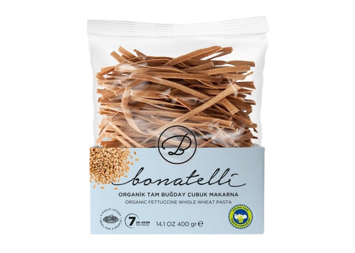 Organik Tam Buğday Çubuk Makarna (400gr) - Bonatelli