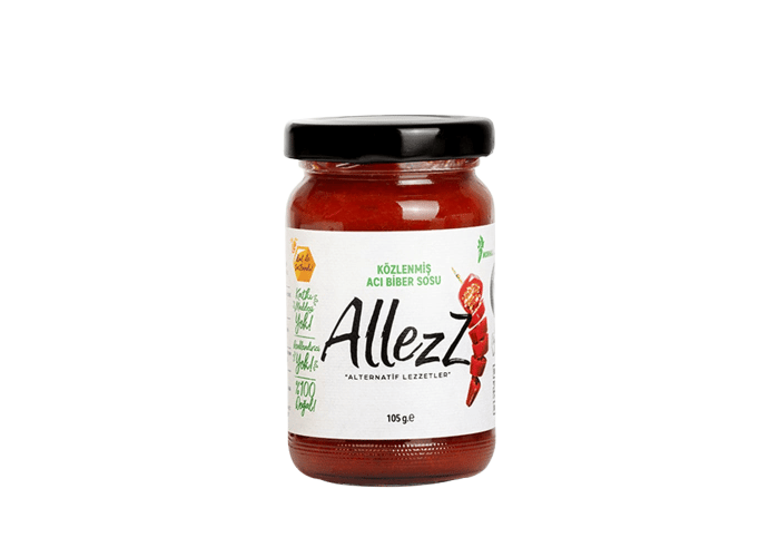 Közlenmiş Acı Biber Sosu (Normal Acı, 105gr) - Allezz