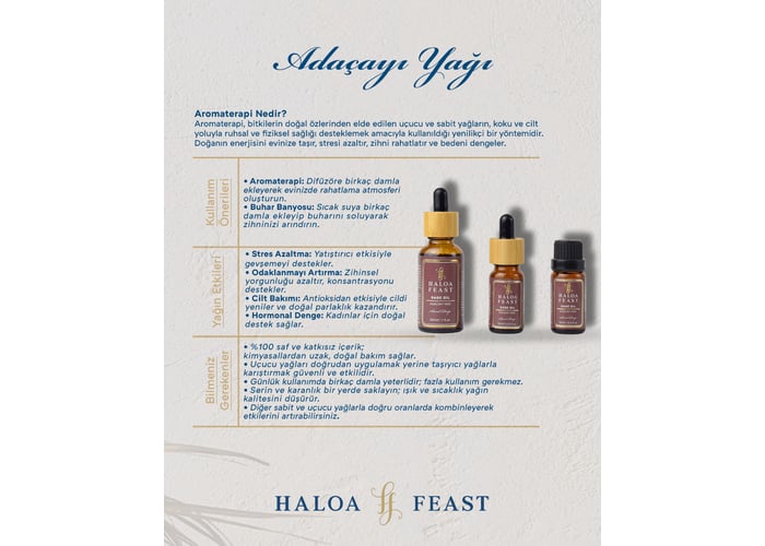 Ada Çayı Yağı (30ml) - HALOA FEAST
