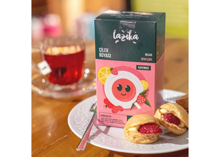 Çilek Rüyası Bitki Çayı (20 adet) - Lazika