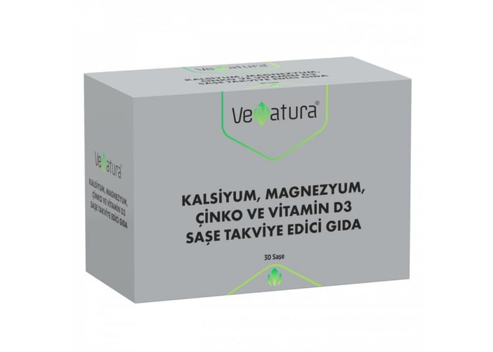 Kalsiyum Magnezyum Çinko Ve Vitamin D3 (30 saşe) - Venatura