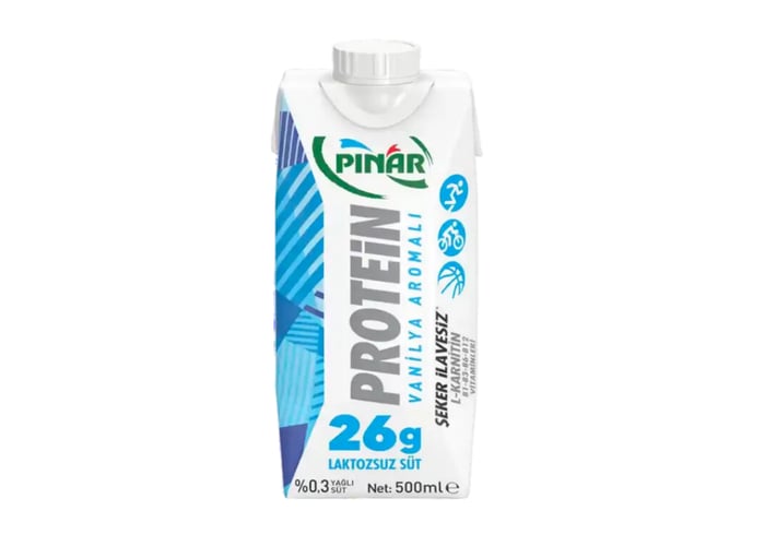 Vanilya Aromalı Proteinli Süt (500ml) - Pınar