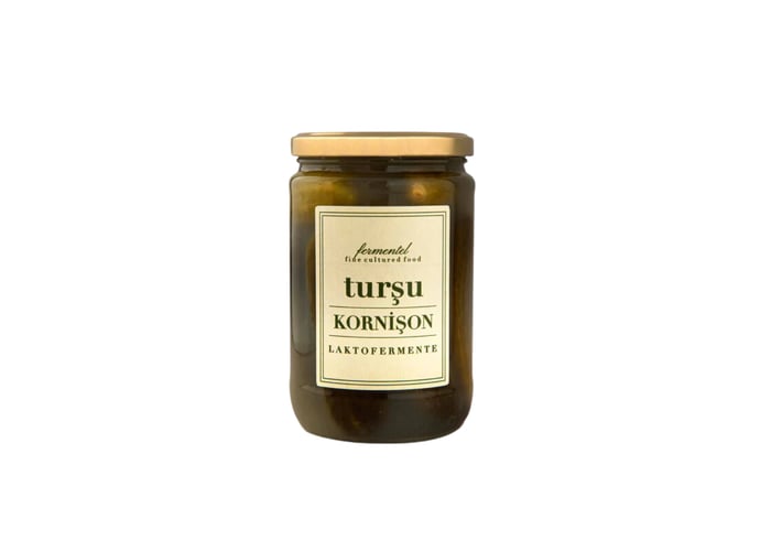 Lakto Fermente Kornişon Turşu (660ml) - Kombucha 2200