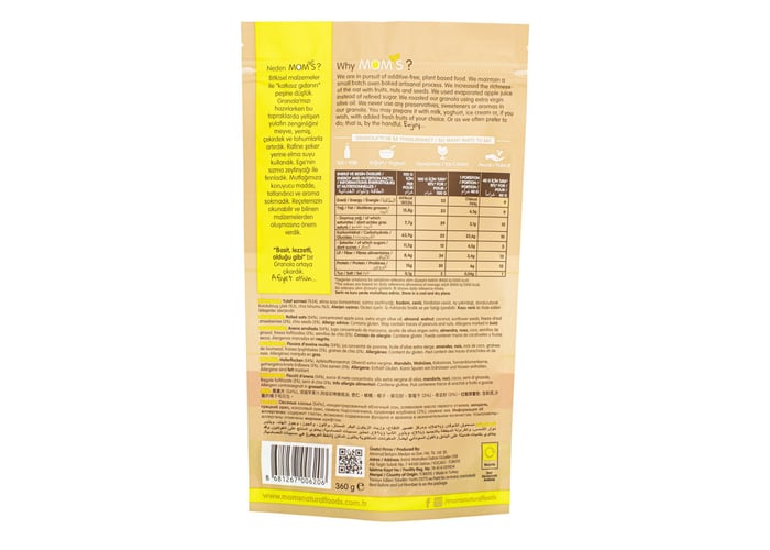Çilek ve Chia Granola (360gr) - Mom’s