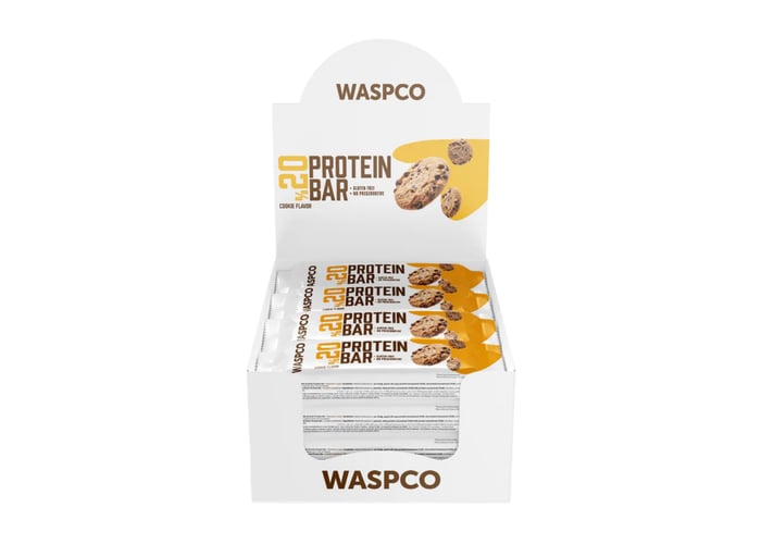 Kurabiye Aromalı Protein Bar (16 adet x 40gr) - Waspco