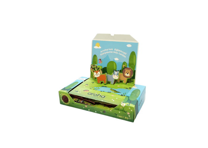 Kids Şeker İlavesiz Çikolata (2 çeşit, 6 adet, 28gr) - Aroha