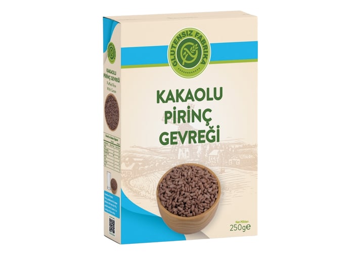 Glutensiz Kakaolu Pirinç Gevreği (250gr) - Glutensiz Fabrika