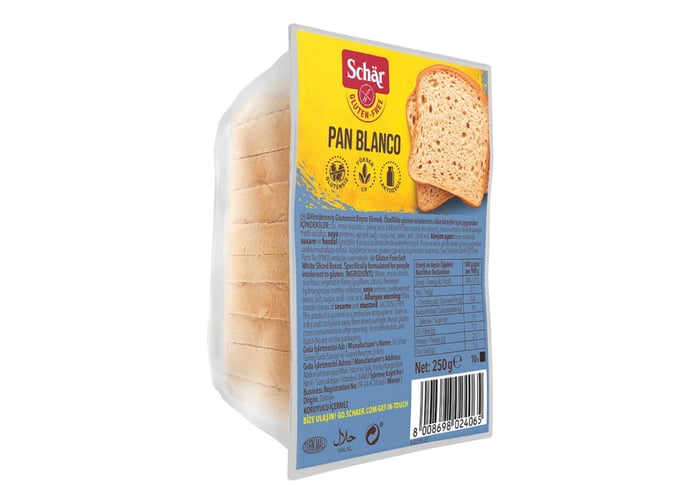 Pan Blanco Glutensiz Dilimli Ekmek (250gr) - Schar