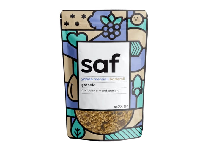 Yaban Mersinli & Bademli Granola (360gr) - Saf Nutrition